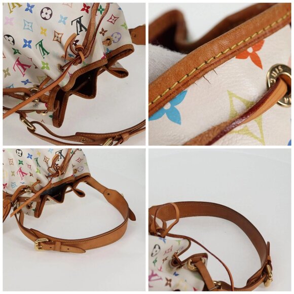 LOUIS VUITTON Monogram Multicolor Petit Noe Bag White M42229 LV Auth BA4598 - Picture 16 of 16